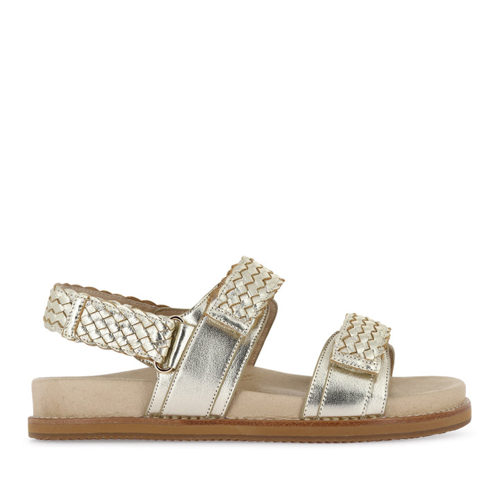 FINDLAY WEAVE - GOLD LEATHER