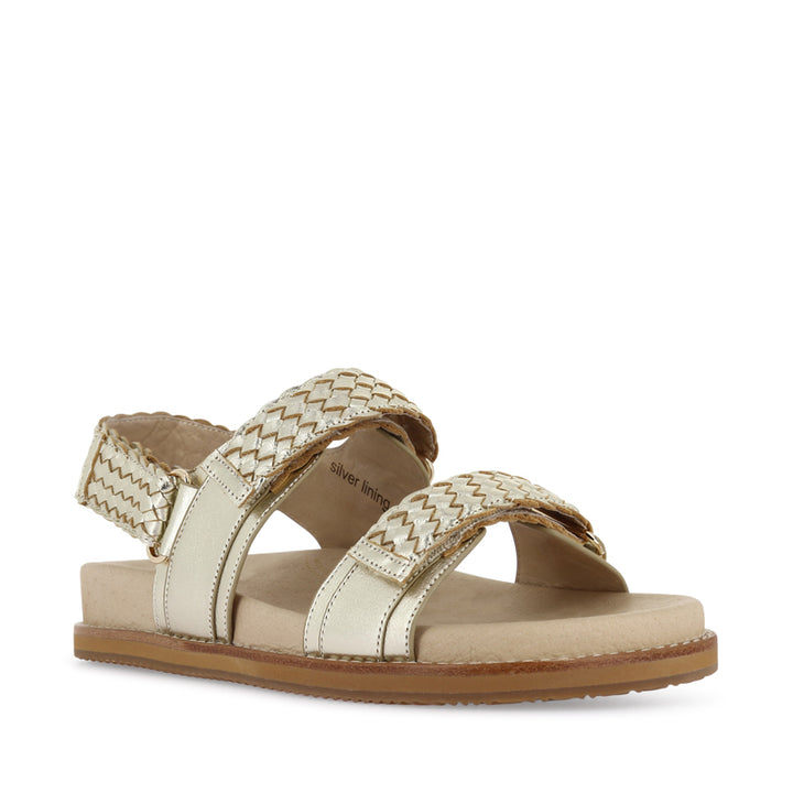 FINDLAY WEAVE - GOLD LEATHER