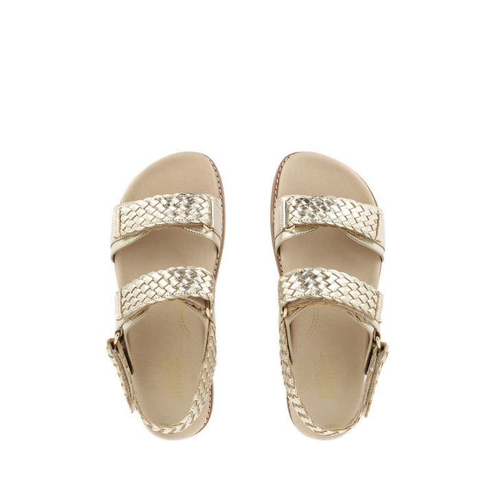 FINDLAY WEAVE - GOLD LEATHER