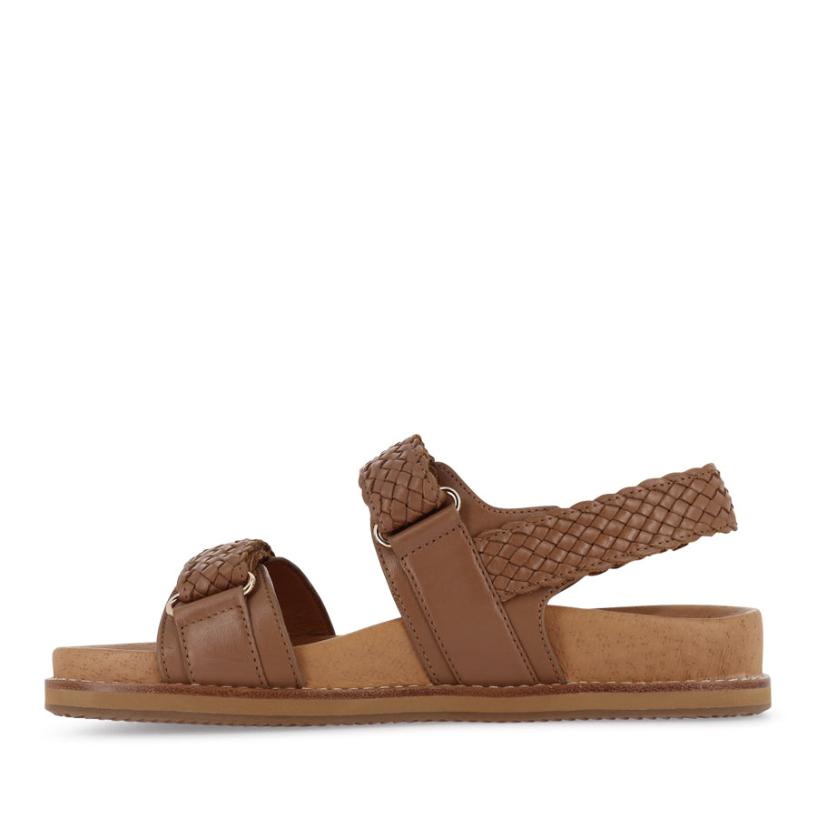 FINDLAY WEAVE - TAN LEATHER