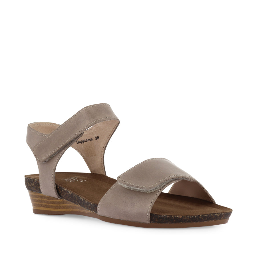 HAPPINESS - TAUPE LEATHER