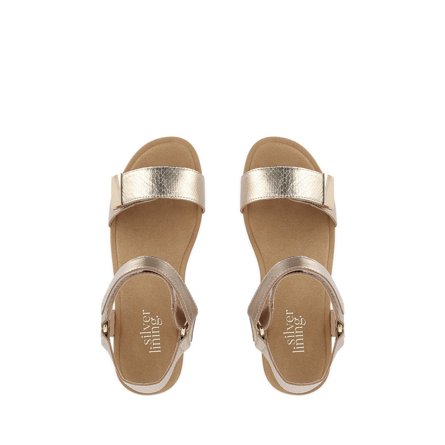 UTICA EMBOSSED - CHAMPAGNE SPRITZ LEATHER