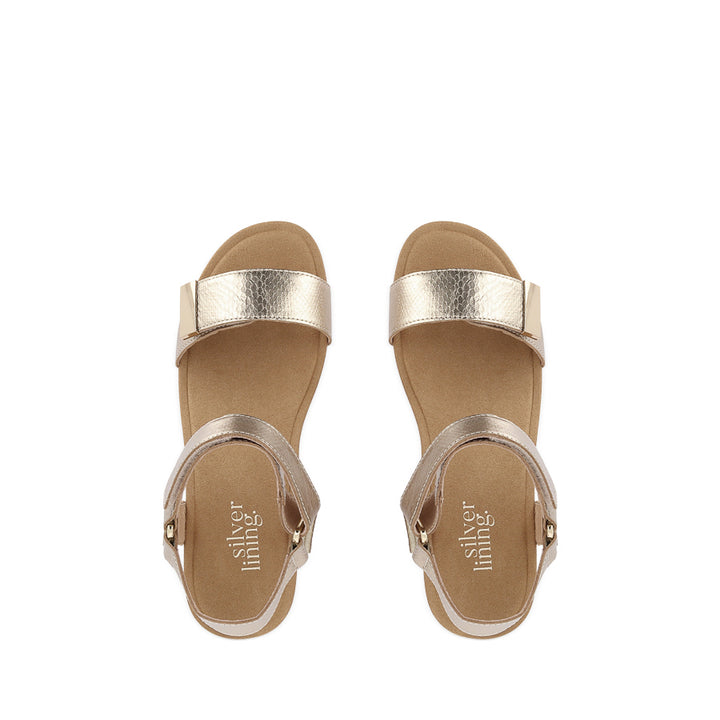 UTICA EMBOSSED - CHAMPAGNE SPRITZ LEATHER