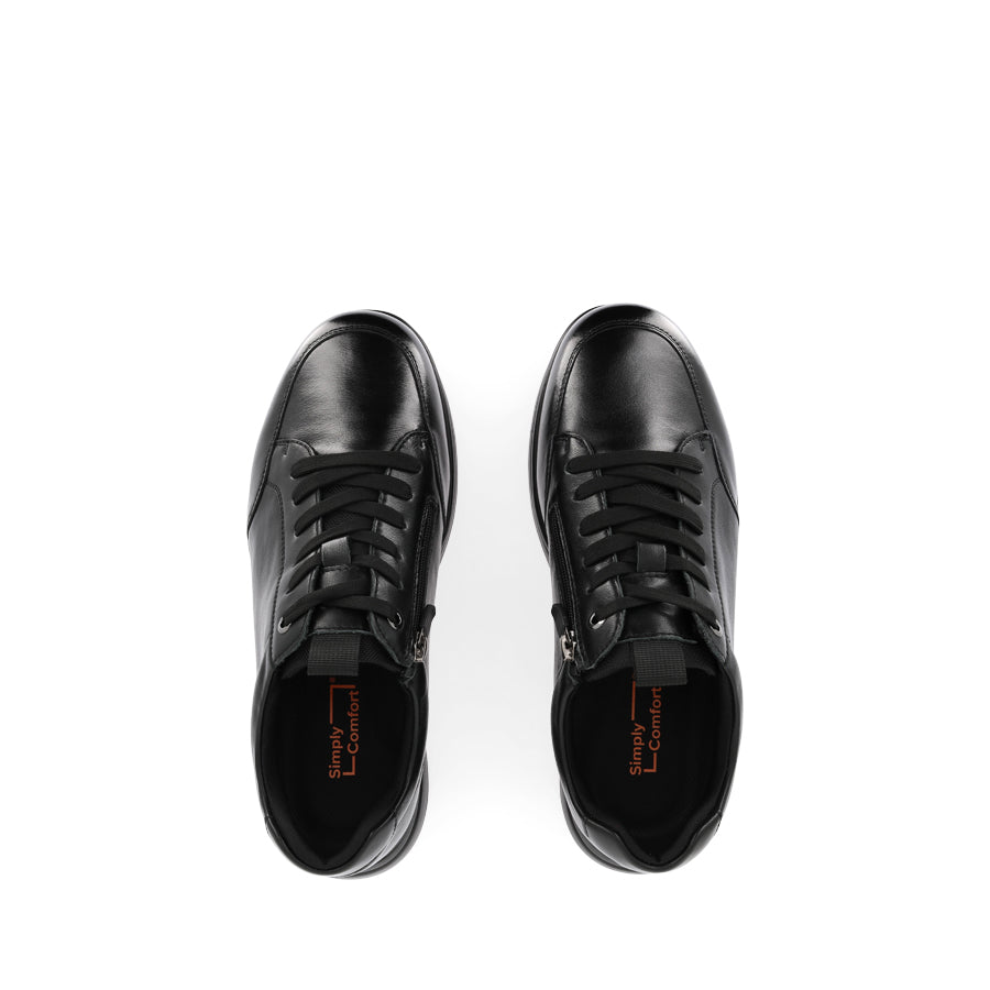 COMMUTER II - BLACK LEATHER