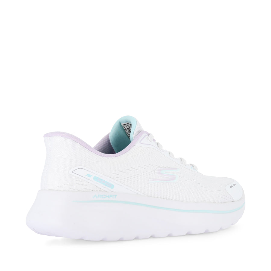 GO WALK ARCH FIT N-JOY - WHITE/LAVENDER