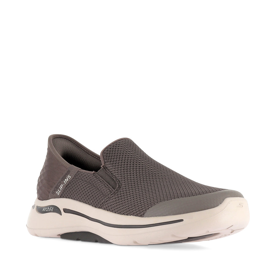 GO WALK ARCH FIT SLIP (M) - TAUPE