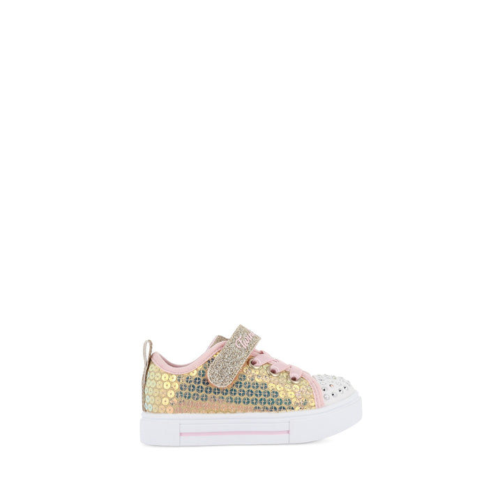 TWINKLE SPARKS-SEQUIN PARTY INFANT - GOLD PINK MULTI