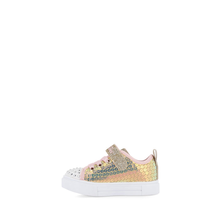 TWINKLE SPARKS-SEQUIN PARTY INFANT - GOLD PINK MULTI