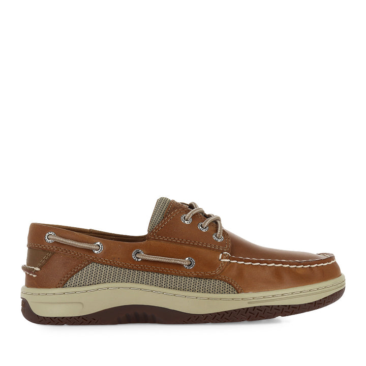 BILLFISH 3-EYE WIDE - DARK TAN LEATHER