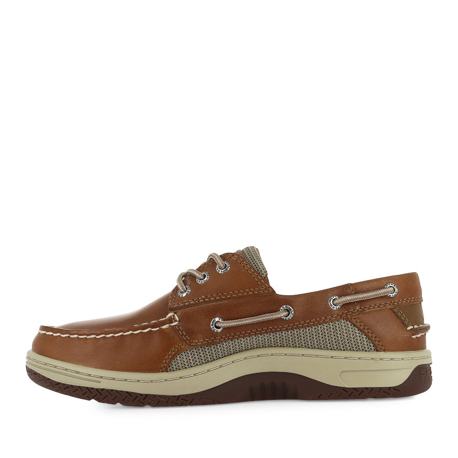 BILLFISH 3-EYE WIDE - DARK TAN LEATHER
