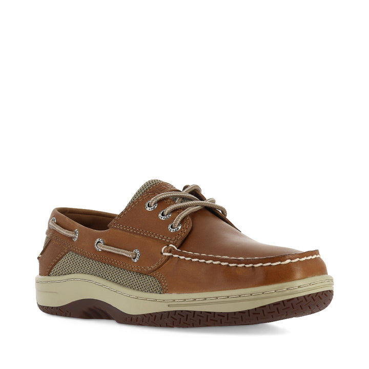 BILLFISH 3-EYE WIDE - DARK TAN LEATHER