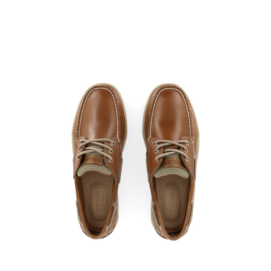 BILLFISH 3-EYE WIDE - DARK TAN LEATHER