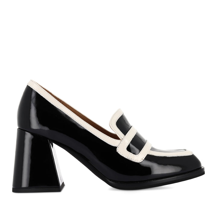 BERGEN - BLACK/BONE PATENT LEATHER