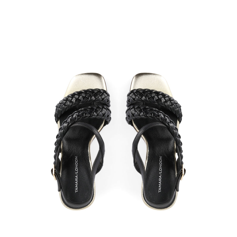 BOSCO - BLACK/GOLD LEATHER