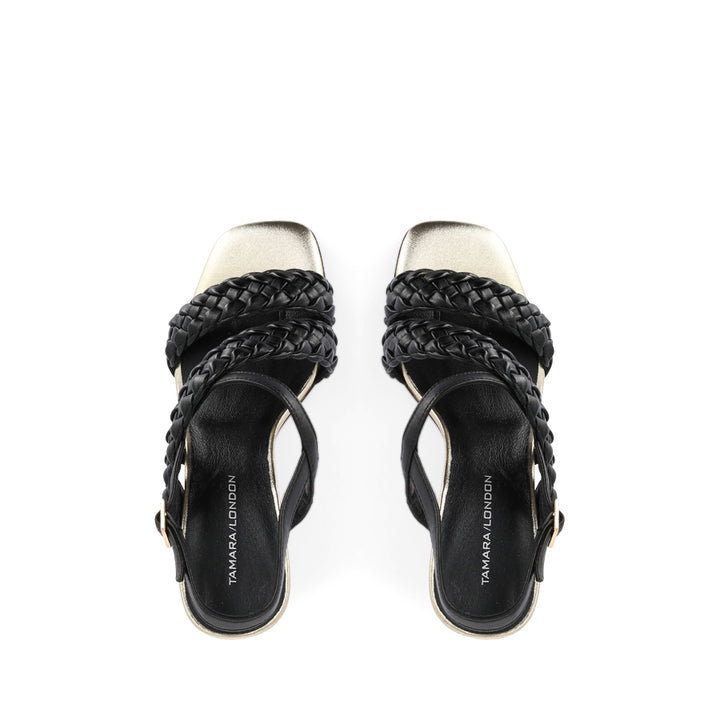 BOSCO - BLACK/GOLD LEATHER
