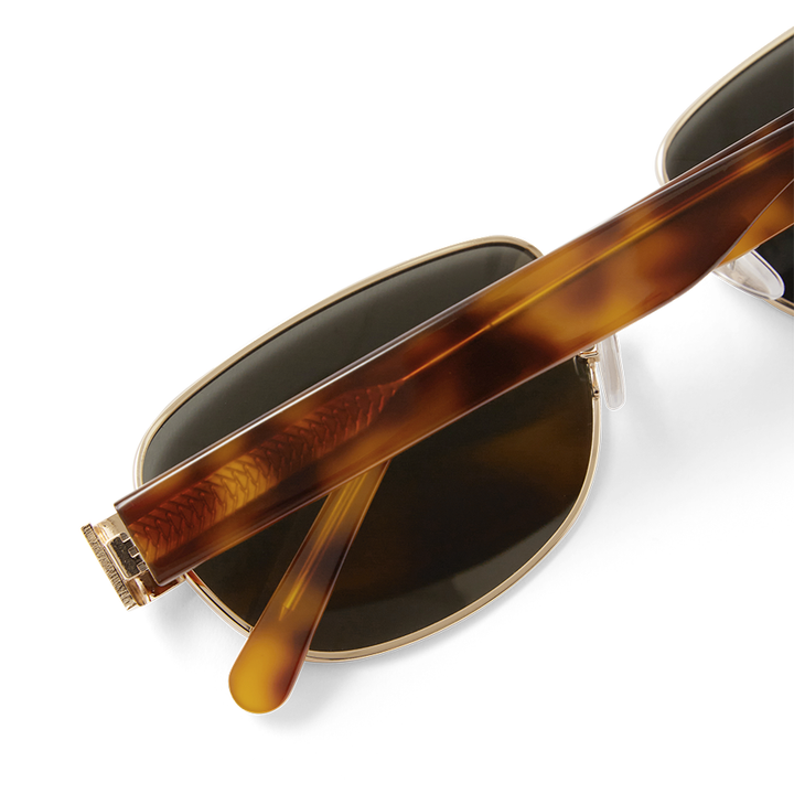 THE ADDISON - GOLD-HAVANA TORT-GREEN