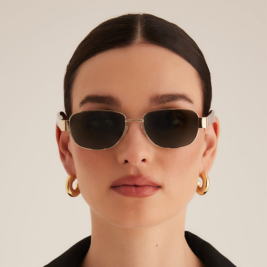 THE ADDISON - GOLD-HAVANA TORT-GREEN