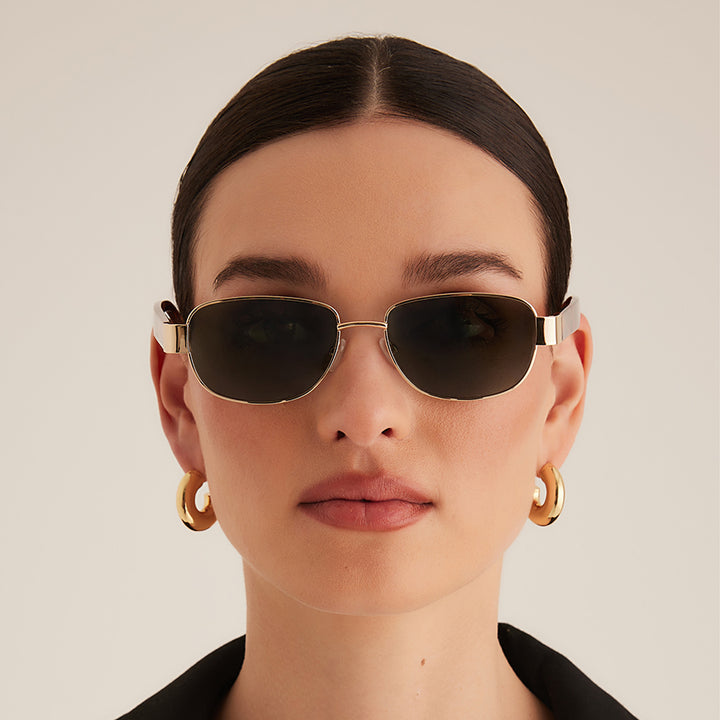 THE ADDISON - GOLD-HAVANA TORT-GREEN