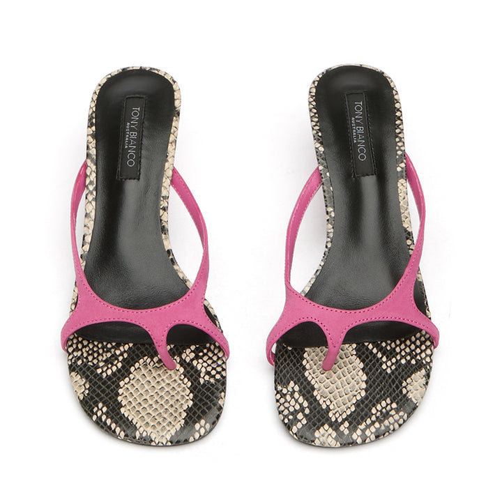KASSY - FUCHSIA ECRU SNAKE