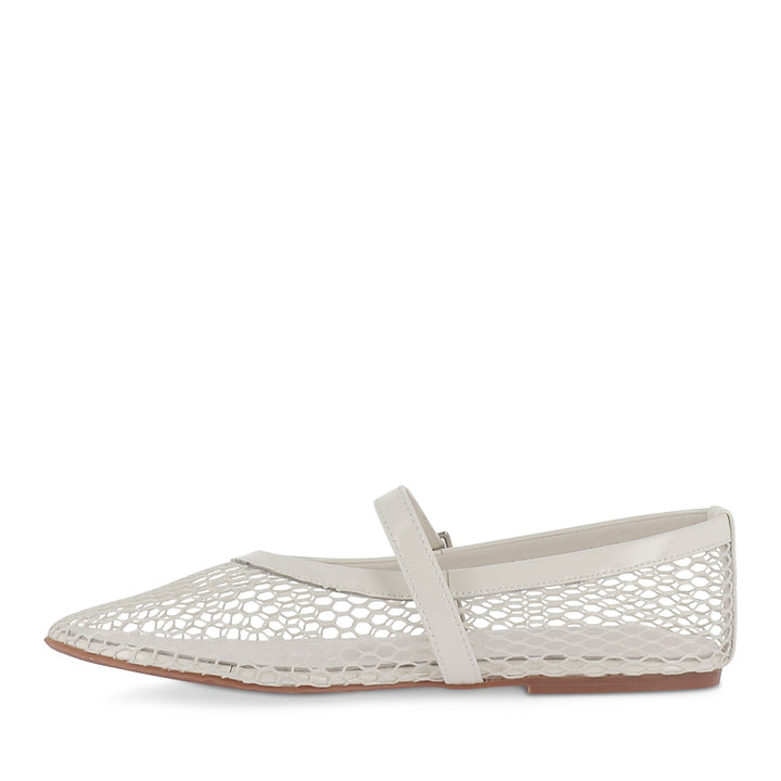 MIA - WHITE MESH PATENT