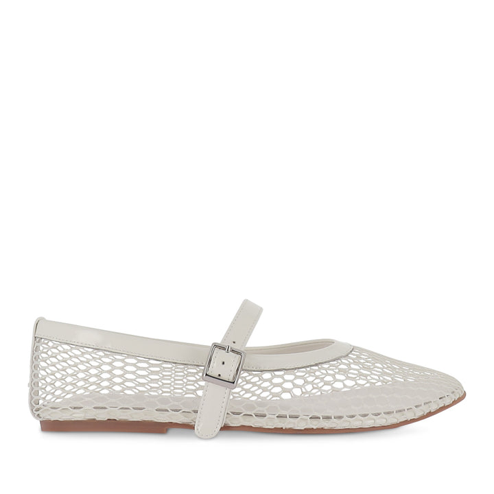 MIA - WHITE MESH PATENT