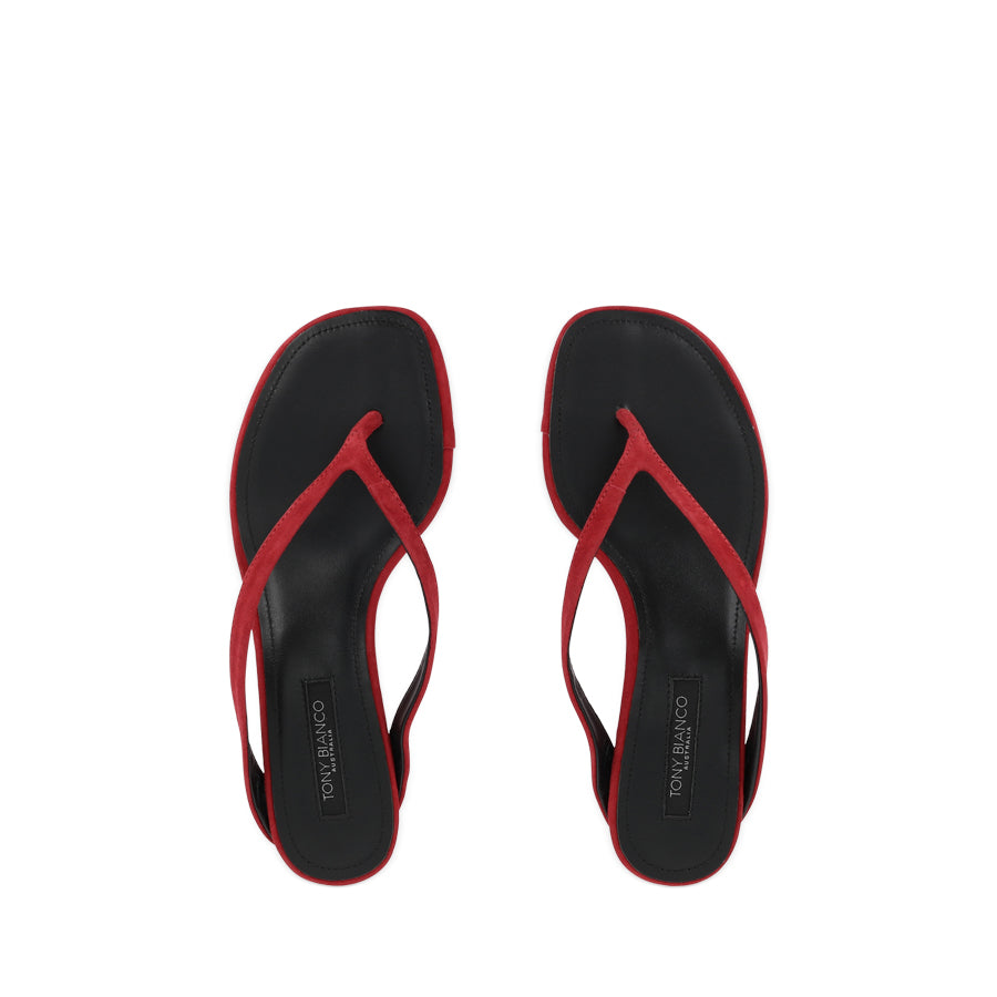 SALLY - RED SUEDE