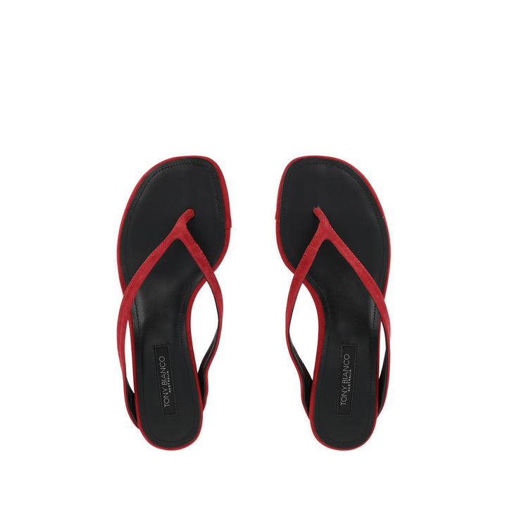 SALLY - RED SUEDE