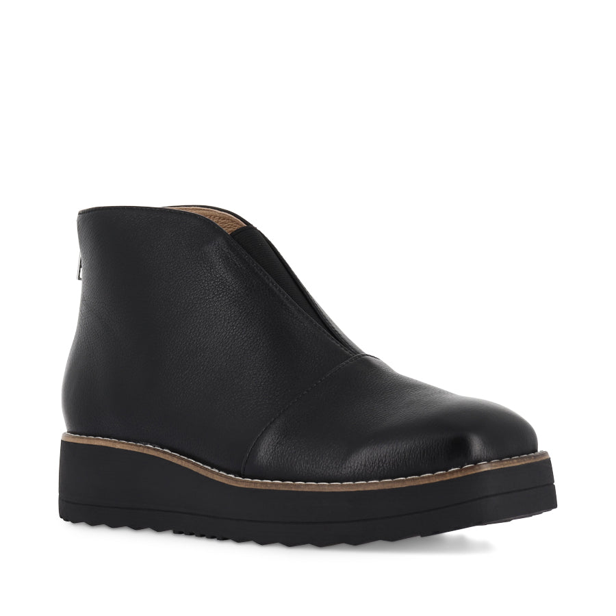DELLINA - BLACK LEATHER