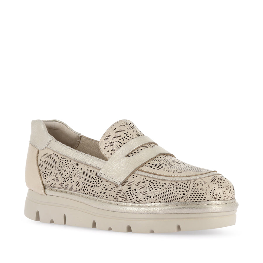 ELIPPY - BEIGE BEIGE GOLD WASH LEATHER