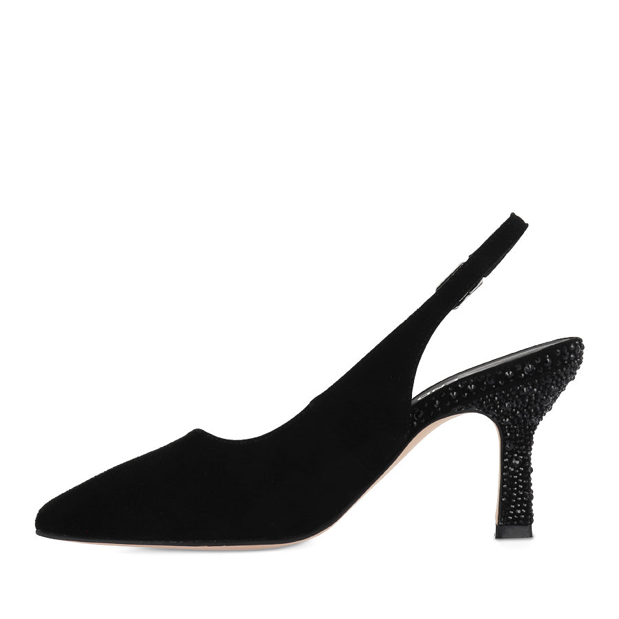 LINDSIE - BLACK SUEDE JEWELS