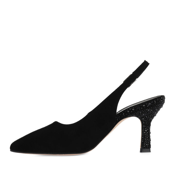 LINDSIE - BLACK SUEDE JEWELS