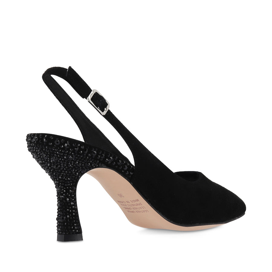 LINDSIE - BLACK SUEDE JEWELS