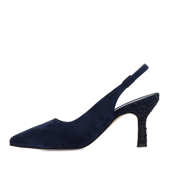 LINDSIE - NAVY SUEDE JEWELS