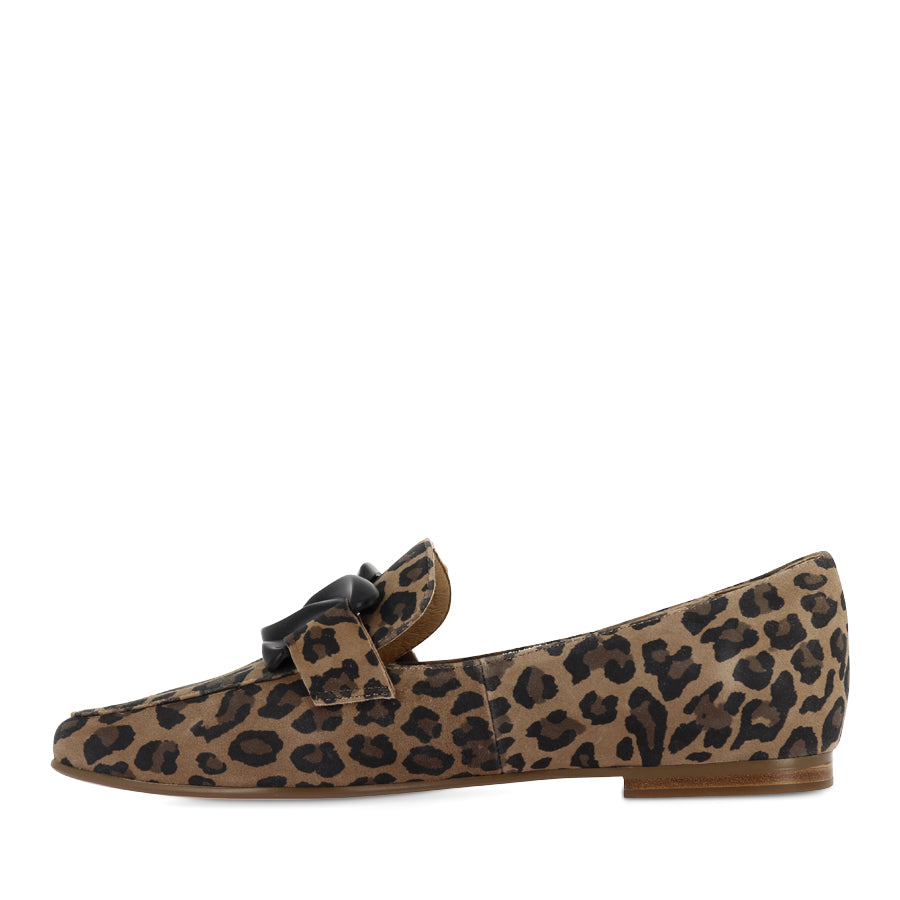 SOCOROS - CAMEL LEOPARD SUEDE