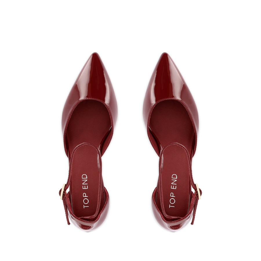 VOSTLY - DARK RED PATENT LEATHER