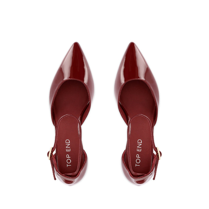 VOSTLY - DARK RED PATENT LEATHER
