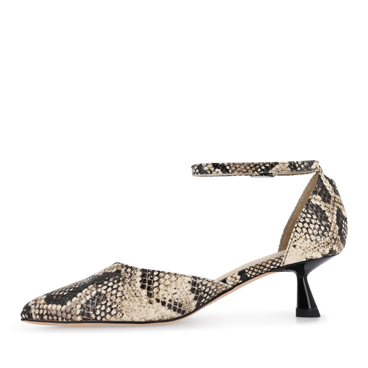 VOSTLY - LATTE SNAKE LEATHER