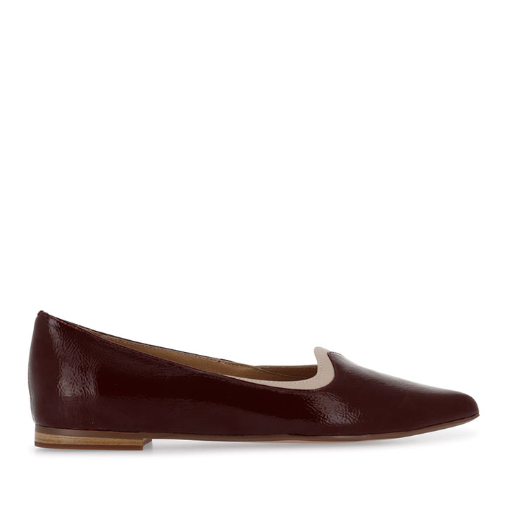 YIBBIE - WINE-NUDE PATENT LEATHER