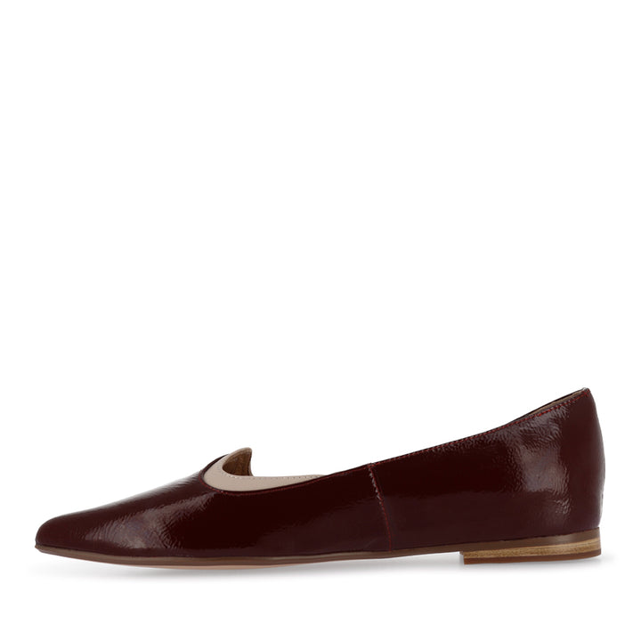 YIBBIE - WINE-NUDE PATENT LEATHER