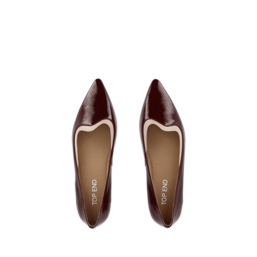 YIBBIE - WINE-NUDE PATENT LEATHER