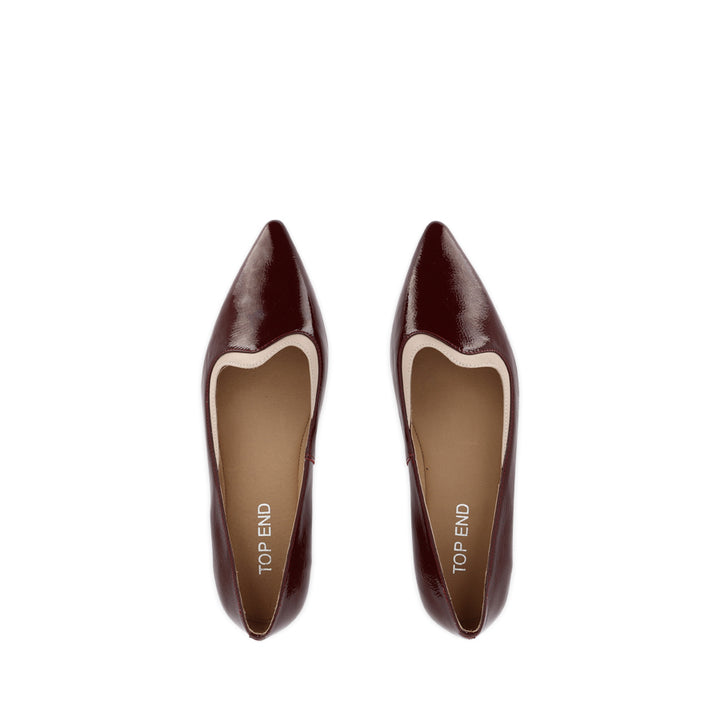 YIBBIE - WINE-NUDE PATENT LEATHER