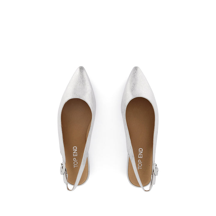 YILLIE - WHITE/SILVER WASH LEATHER