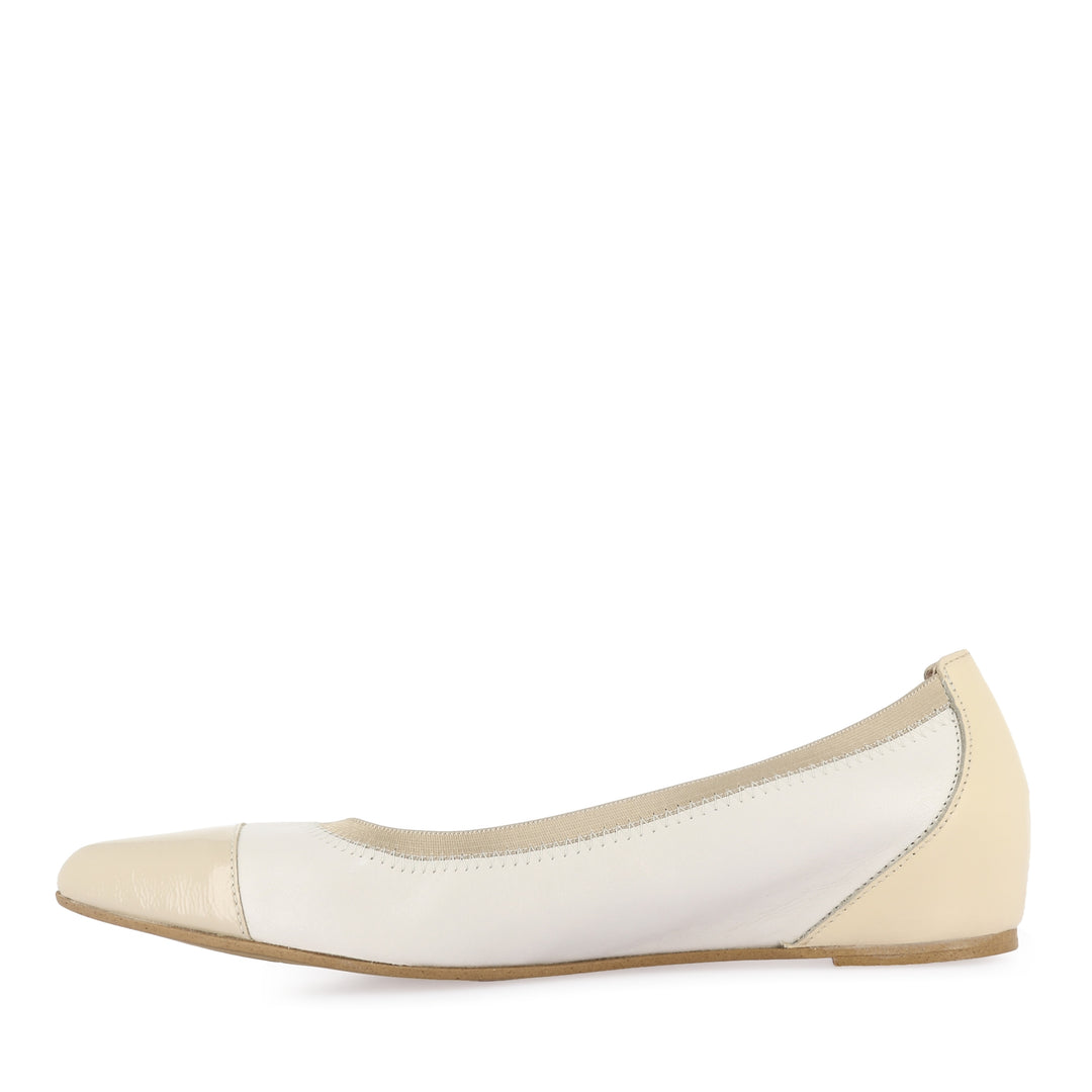 AISHA A-3803 - OFF WHITE/NATURAL LEATHER MULTI