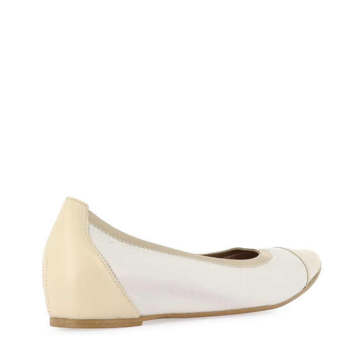 AISHA A-3803 - OFF WHITE/NATURAL LEATHER MULTI