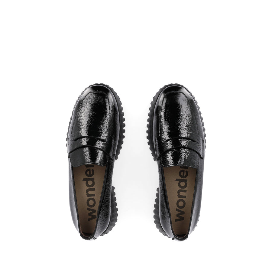 ALLY A-4402 - BLACK PATENT LEATHER