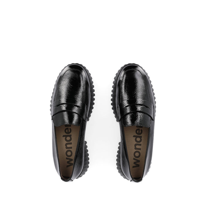 ALLY A-4402 - BLACK PATENT LEATHER