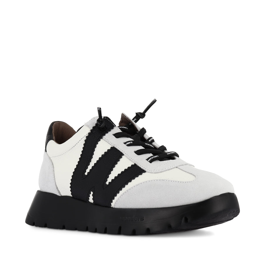 ANTONIA A-2476 - WHITE/BLACK MULTI