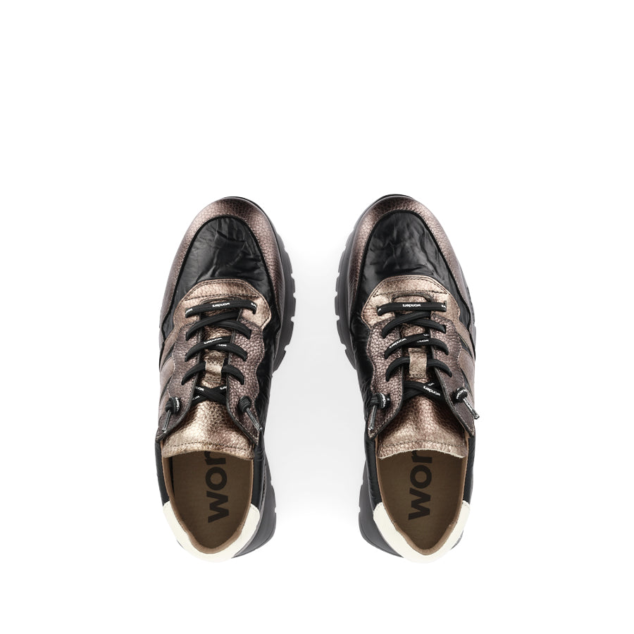 AVELYN A-2491 - BLACK/TAUPE MULTI COMBO