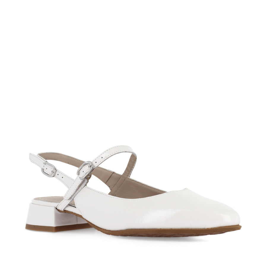 BONNIE B-9703 - OFF WHITE PATENT LEATHER