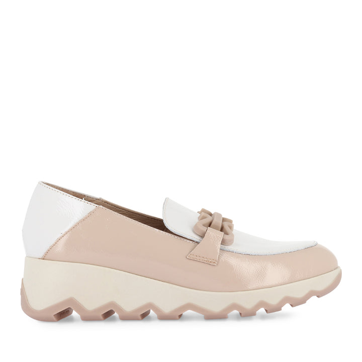 CORA C-7603 - NUDE PATENT LEATHER COMBO